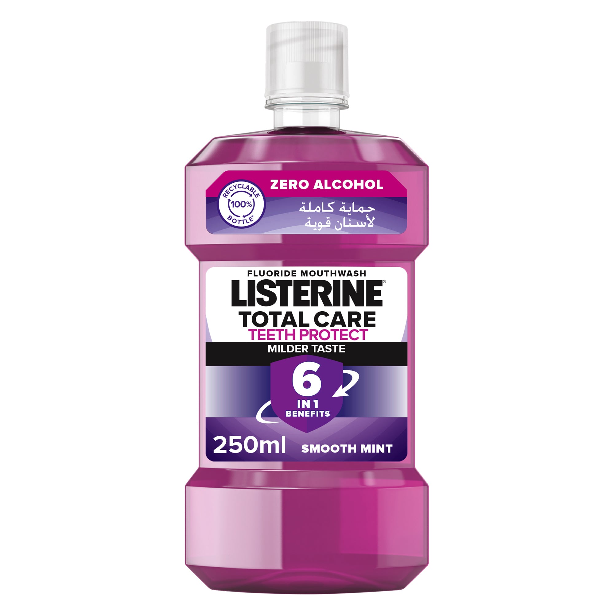Listerine Mouthwash, Total Care Teeth Protect, 500ml