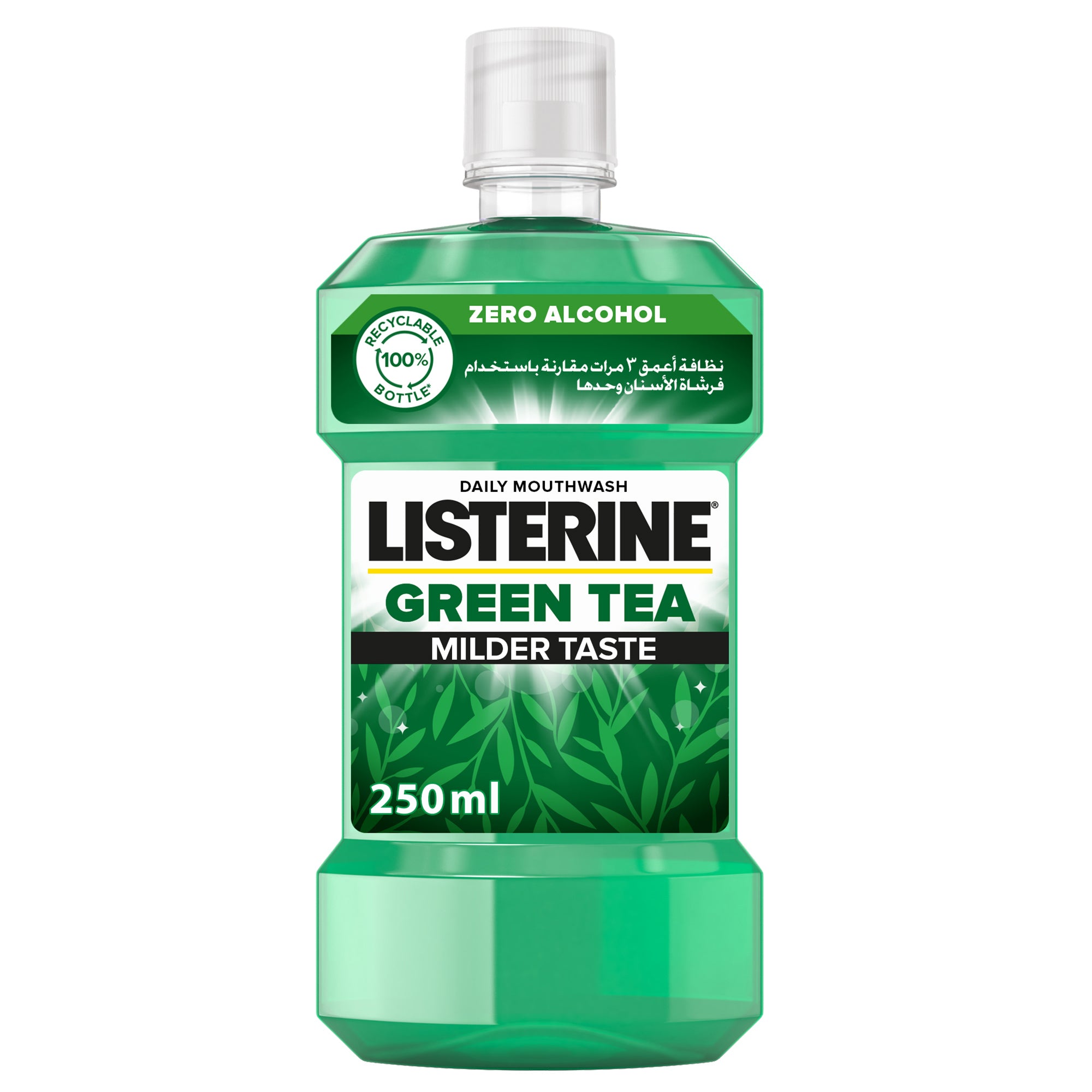 Listerine Mouthwash, Green Tea, 250ml