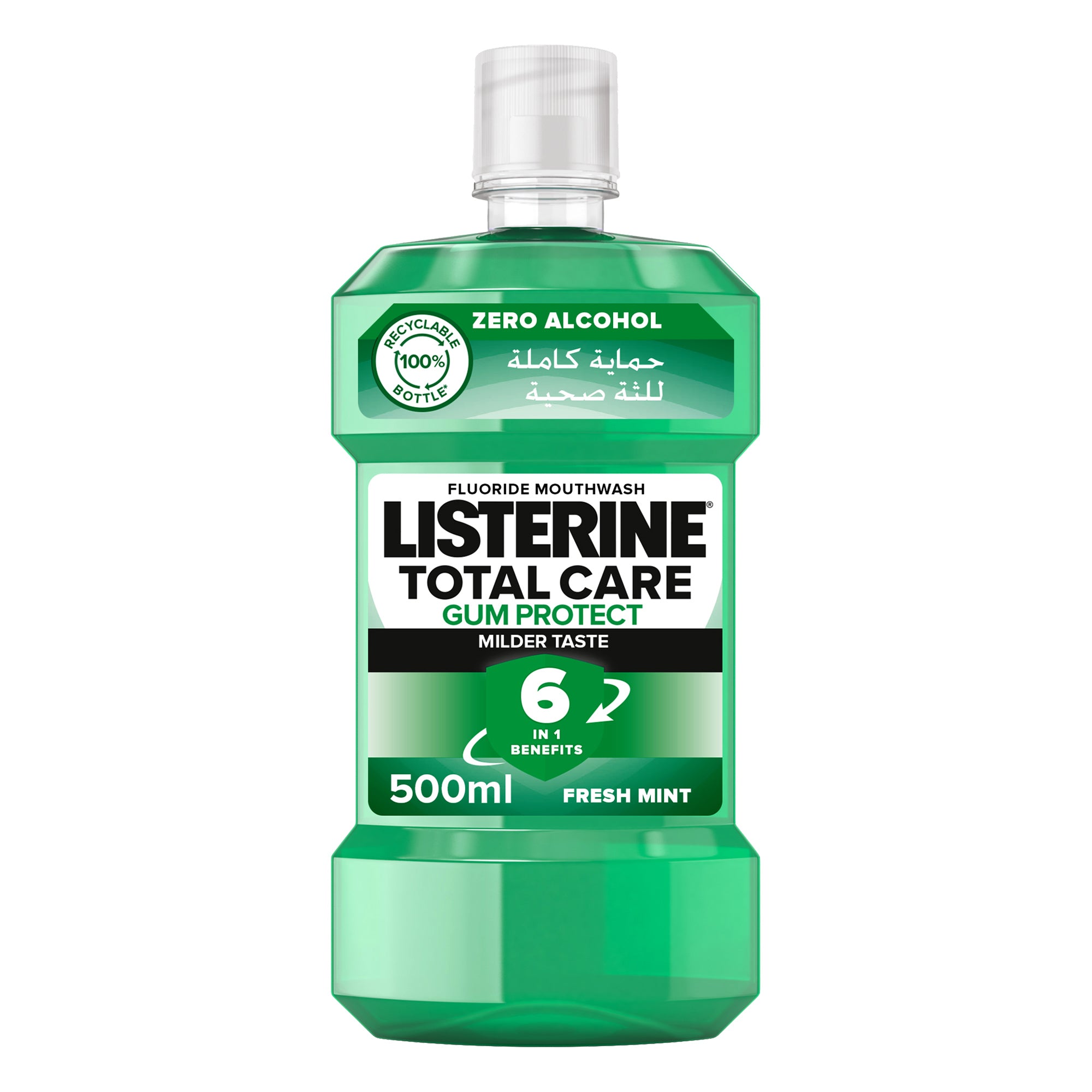 Listerine Mouthwash, Total Care Gum Protect, 500ml