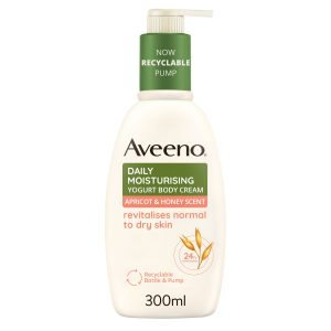 Aveeno, Daily Moisturising Yoghurt Body Cream Apricot And Honey, 300Ml
