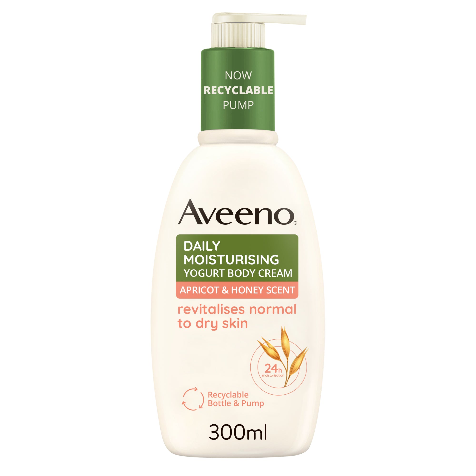 Aveeno, Daily Moisturising Yoghurt Body Cream Apricot And Honey, 300Ml