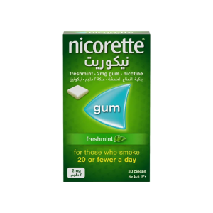 Nicorette Gum - Freshmint 2mg, 30Pcs