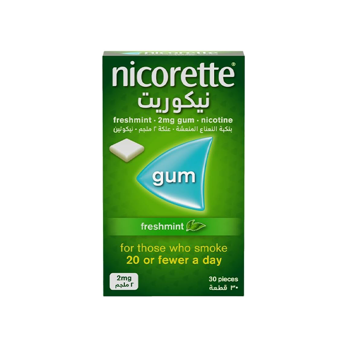 Nicorette Gum - Freshmint 2mg, 30Pcs