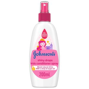 Johnson's Conditioner, Shiny Drops Kids Conditioner Spray, 200Ml