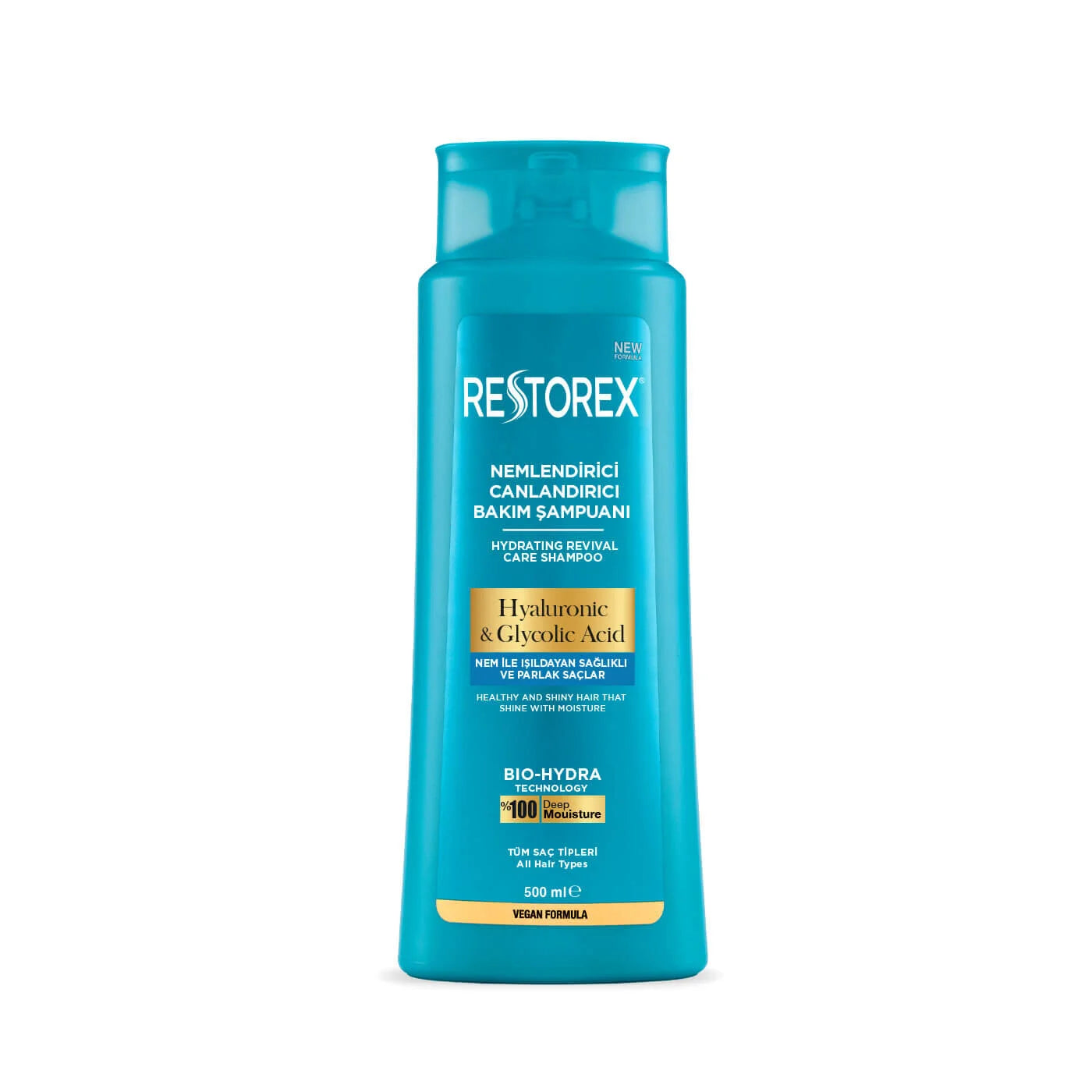 RESTOREX HYALOURANIC & GLYCOLIC ACID SHAMPOO 500ml